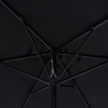 Parasol droit de jardin rectangulaire noir 3x2 Rios Dark Dimensions