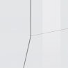  TV-Bank Wand Schrank 200x43cm modern Wohnzimmer Glänzend weiß Hatt Eigenschaften