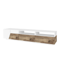 TV-Bank 200x43cm Wand Wohnzimmer weiß modern Holz Hatt Wood Angebot
