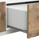 TV-Bank 200x43cm Wand Wohnzimmer weiß modern Holz Hatt Wood Lagerbestand