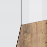 TV-Bank 200x43cm Wand Wohnzimmer weiß modern Holz Hatt Wood Modell