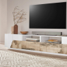 TV-Bank 260x43cm Wand Wohnzimmer modern weiß More Wood Modell