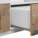 TV-Bank 260x43cm Wand Wohnzimmer modern weiß More Wood Lagerbestand