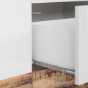Sideboard Wohnzimmerschrank 220x40cm 4 Türen 3 Schubladen Küche Mavis Wood Katalog