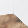 Weißes Holz-Sideboard 4 Fächer 200x43cm Wohnzimmermöbel Küche Hariett Wood Katalog