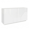 Sideboard 160x43cm 4 Fächer Küchenschrank Wohnzimmer Design Weiß Sein Angebot