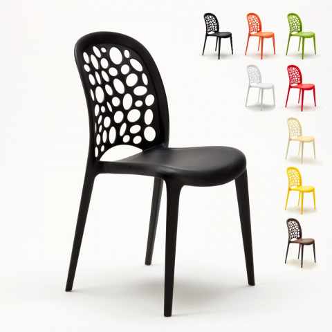 Stapelbare Stühle für Küchen Bar Garten Stuhl Design Löcher Messina WEDDING Aktion