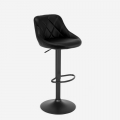 Tabouret de bar industriel design moderne noir cuisine Philadelphia Black Edition Promotion