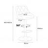 Tabouret de bar industriel design moderne noir cuisine Philadelphia Black Edition Catalogue