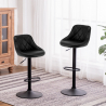 Tabouret de bar industriel design moderne noir cuisine Philadelphia Black Edition Vente