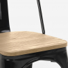 stuhl im industriestil design küche bar steel wood top light 