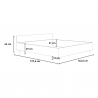 Doppelbett mit Staukasten sommier 160x190cm Design weiß Nuamo Katalog