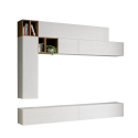 Modernes Wohnzimmer wandmontierter TV-Ständer weißes Holz A106 Angebot