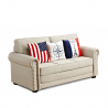 Divano Pronto Letto Componibile in Tessuto con Cuscini Sweet Dreams Misure