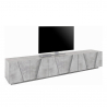 Mobile porta TV soggiorno 6 ante 3 vani design moderno Ping Low XL Concrete Offerta
