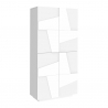 Armadio scarpiera multiuso design 4 ante 8 vani bianco Ping Dress Offerta
