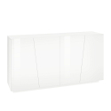 Vega Four 160cm 4-türiges hochglänzendes weißes Design-Wohnzimmer-Sideboard Angebot