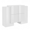 Sideboard 6 Türen modernes Design Wohnzimmer Sideboard 130cm Pillon Vaux Angebot