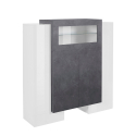 Vitrine Anrichte 2 Türen Wohnzimmer Esszimmer Pillon Trivum Ardesia Angebot