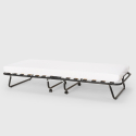 Brandina letto pieghevole con doghe e materasso 80x180cm in microfibra Apollo 