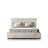 Mika weißes Kunstleder Design Doppelbett mit Stauraum 160x190cm Sales