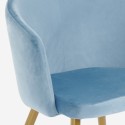 Sedia cucina sala da pranzo camera da letto velluto gambe dorate Patogu 