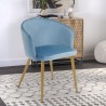 Sedia cucina sala da pranzo camera da letto velluto gambe dorate Patogu Catalogo