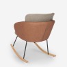 Moderner Schaukelstuhl Holz Sessel Wohnzimmer Kissen Supoles Angebot