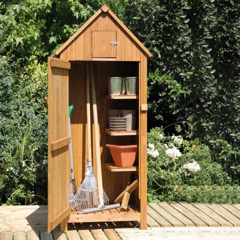 Mobile da giardino contenitore in legno armadio esterno Utile 3 Promozione
