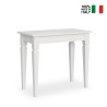 Console extensible 90x48-204cm table à manger blanche Impero Small Vente