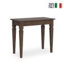 Consolle allungabile 90x48-204cm legno tavolo da pranzo Impero Small Noix Vendita