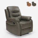 Poltrona relax reclinabile per anziani poggiapiedi salotto Panama Lux Promozione