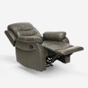 Poltrona relax reclinabile per anziani poggiapiedi salotto Panama Lux Catalogo