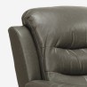 Poltrona relax reclinabile per anziani poggiapiedi salotto Panama Lux Stock