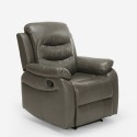 Poltrona relax reclinabile per anziani poggiapiedi salotto Panama Lux Saldi