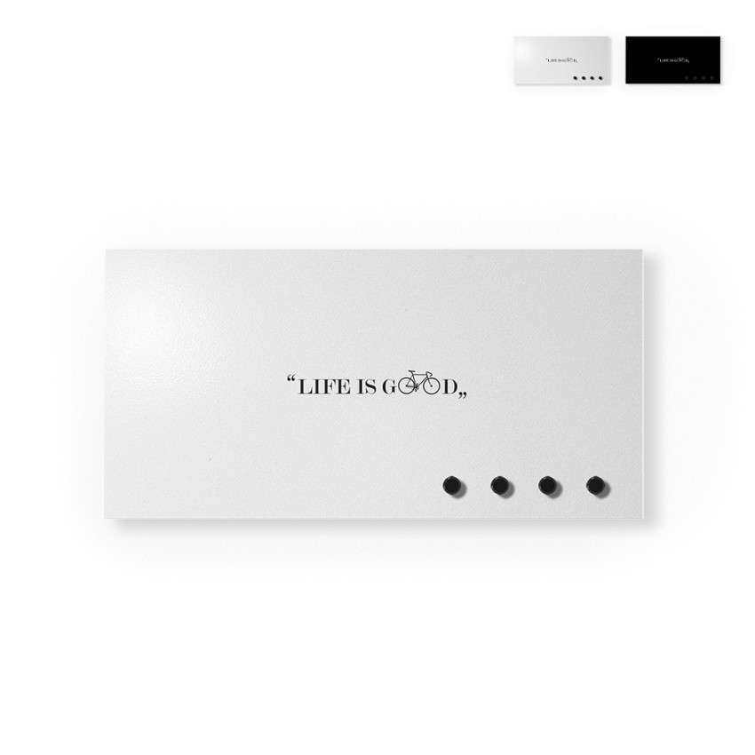 Moderner Wand-Schlüsselhalter Magnettafel Life is good Aktion Moderner Wand-Schlüsselhalter Magnettafel Life is good Aktion