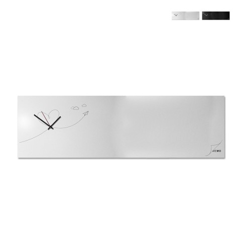 Horloge murale magnétique bureau design moderne Paper Plane Promotion