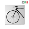 Moderne 50x50cm quadratische Wanduhr Design Fahrrad Bike On Angebot