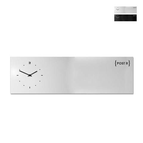Orologio da parete lavagna magnetica orizzontale design moderno Post It Promozione