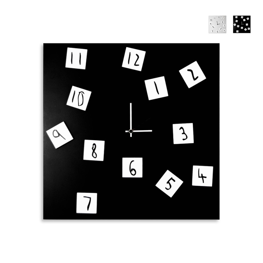 Quadratische Wanduhr 50x50cm modernes Design mit magnetischen Zahlen Changing Aktion Quadratische Wanduhr 50x50cm modernes Design mit magnetischen Zahlen Changing Aktion