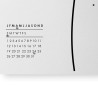 Mohnblume Quadrat Wandkalender Uhr modernes Design Sales
