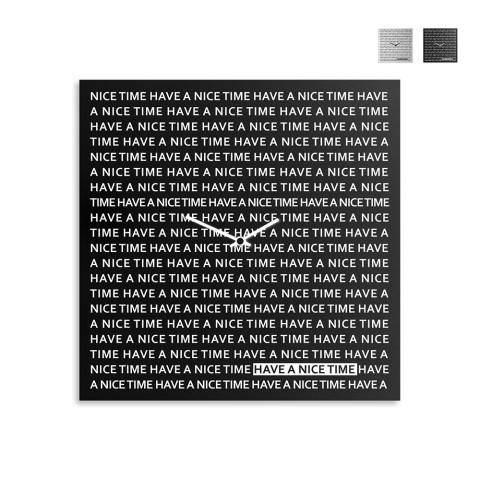 Horloge murale 50x50cm tableau magnétique design moderne Nice Time Promotion