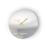 Wandspiegel Uhr modernes Design rund gold Elegance Sales