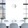 Horloge murale design moderne minimaliste ronde blanc noir Eclissi Choix