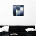 Horloge murale carrée 50x50 cm design moderne contemporain Klee Promotion