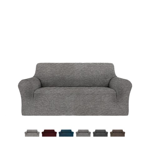 Bezug für 2-Sitzer-Sofa mit Armlehnen aus elastischem Stoff Fancy