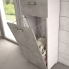 Mobile portabiancheria colonna bagno lavanderia salvaspazio grigio Saldi