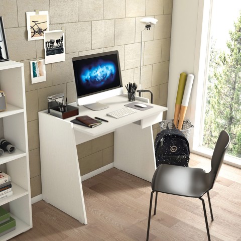 Scrivania smartworking casa ufficio design moderno 90x60 Contemporary Promozione