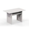 Consolle allungabile tavolo scrivania legno bianco 120x35-70cm Oplà Saldi