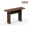 Consolle allungabile tavolo legno scuro scrivania 120x35-70cm Oplà Vendita